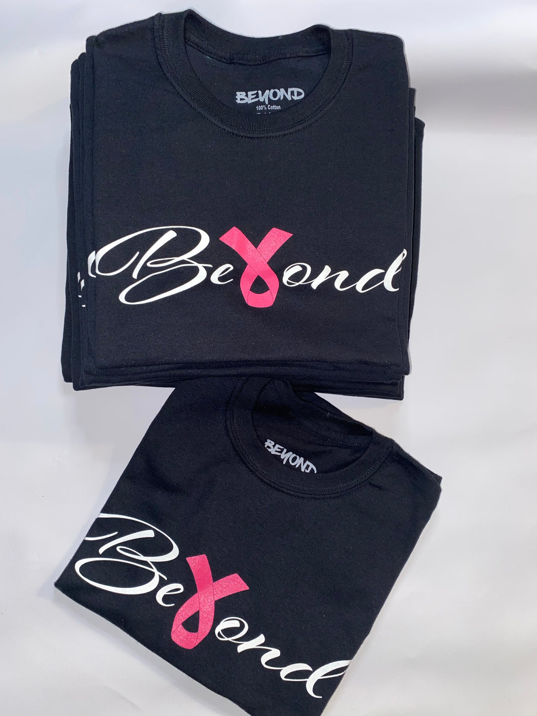 Beyond/Pop Life Breast Cancer Awareness T-Shirt and Charm Bracelet